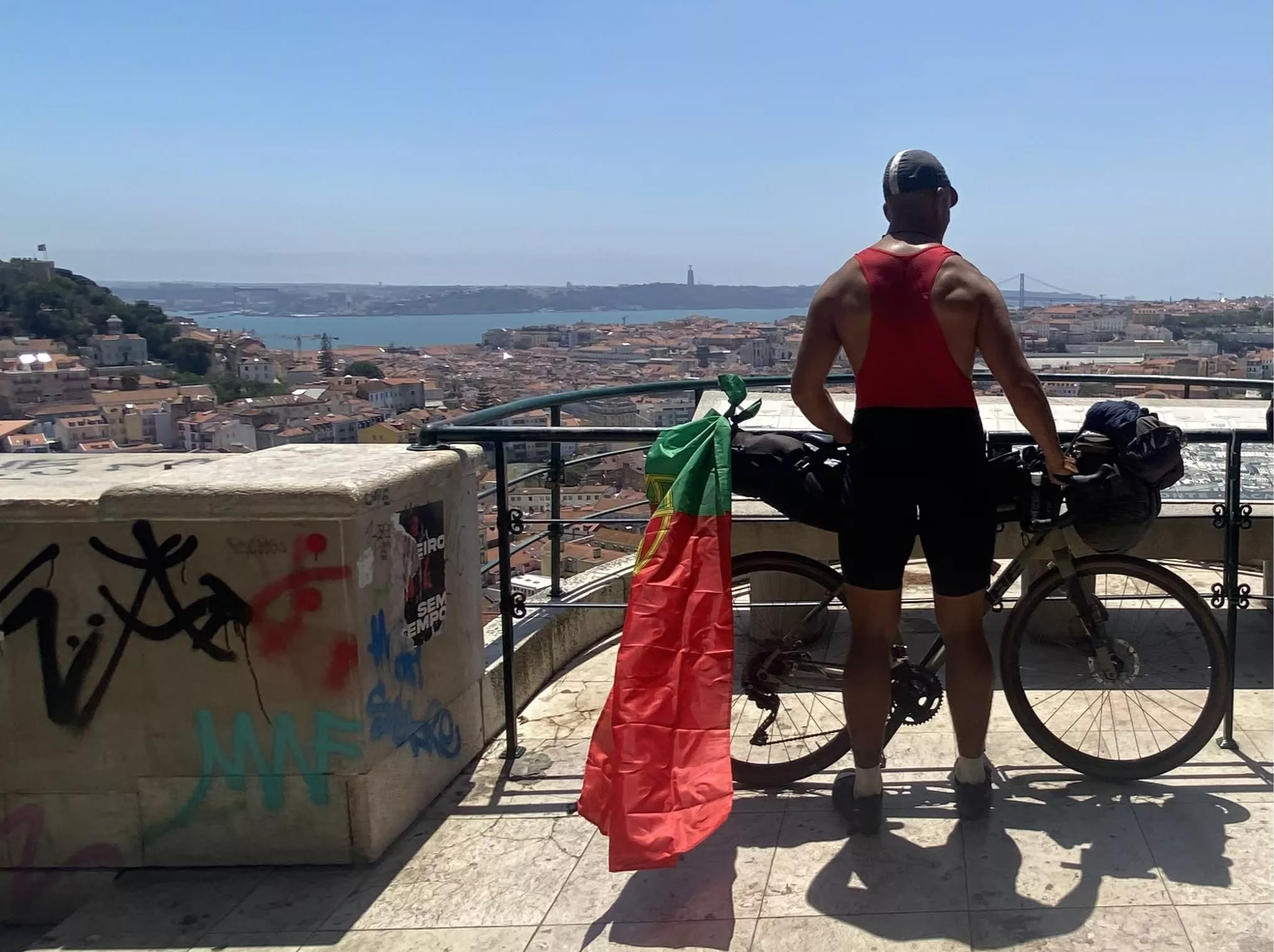 Europa-Reise mit dem Fahrrad - FinnishLine mit Ausblick über Lissabon 2022 -Logo Maori Mana - Fitness Trainer Personal TrainingLüneburg Europa-Reise mit dem Fahrrad - FinnishLine mit Ausblick über Lissabon 2022 -Logo Maori Mana - Fitness Trainer Personal TrainingLüneburg